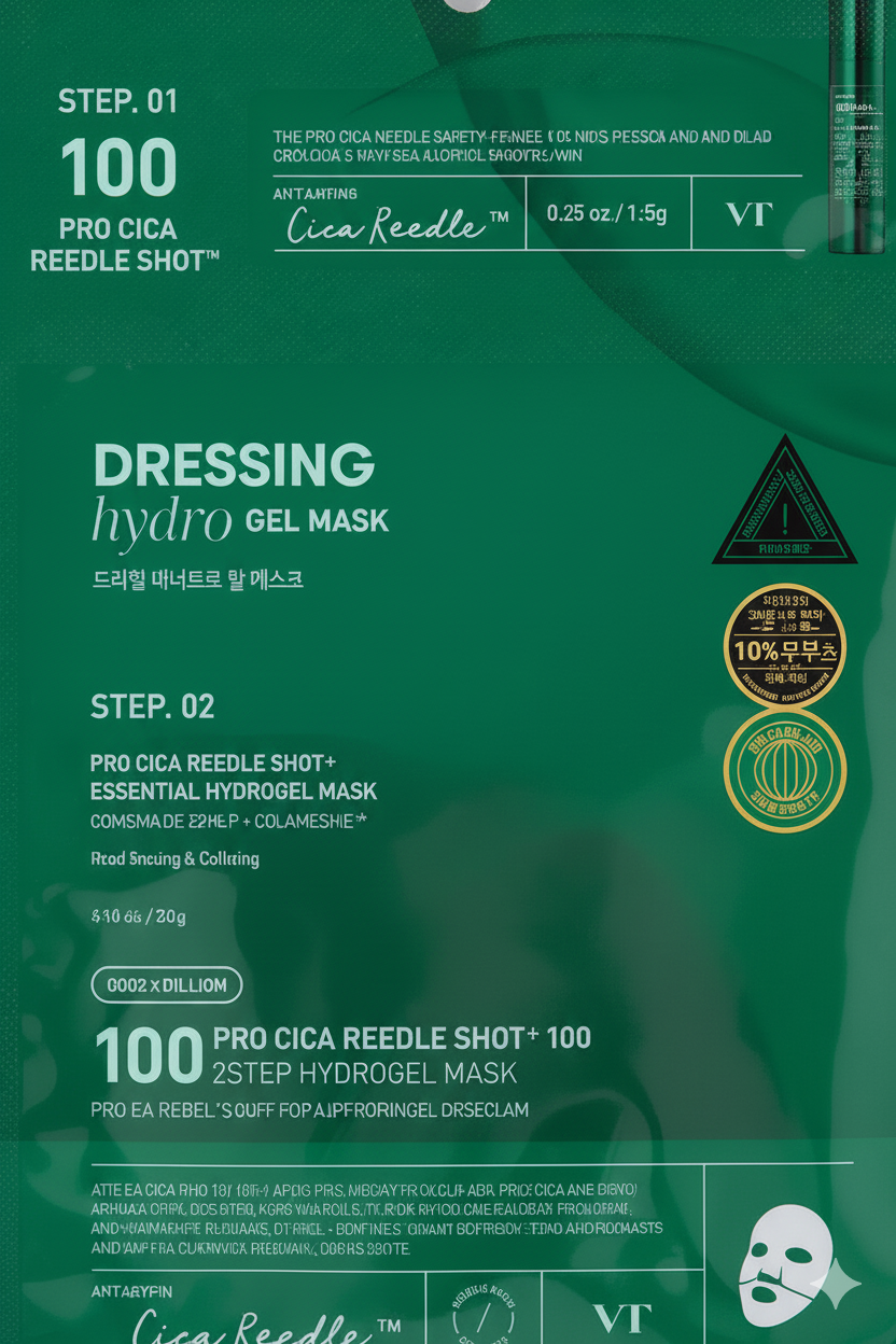 VT - Pro Cica Reedle Shot 100 2Step Hydrogel Mask - Imagen 2